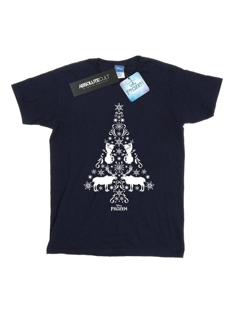 Disney - T-shirt FROZEN Bleu marine - Kiabi