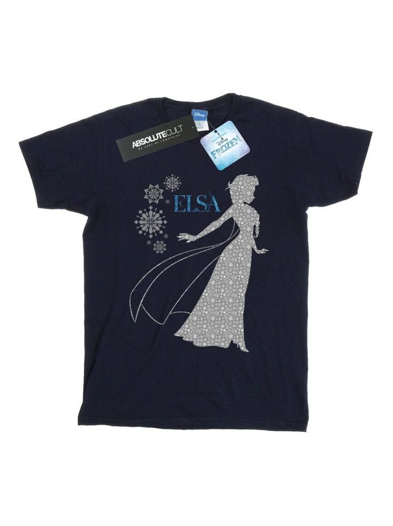 Disney - T-shirt FROZEN Bleu marine - Kiabi