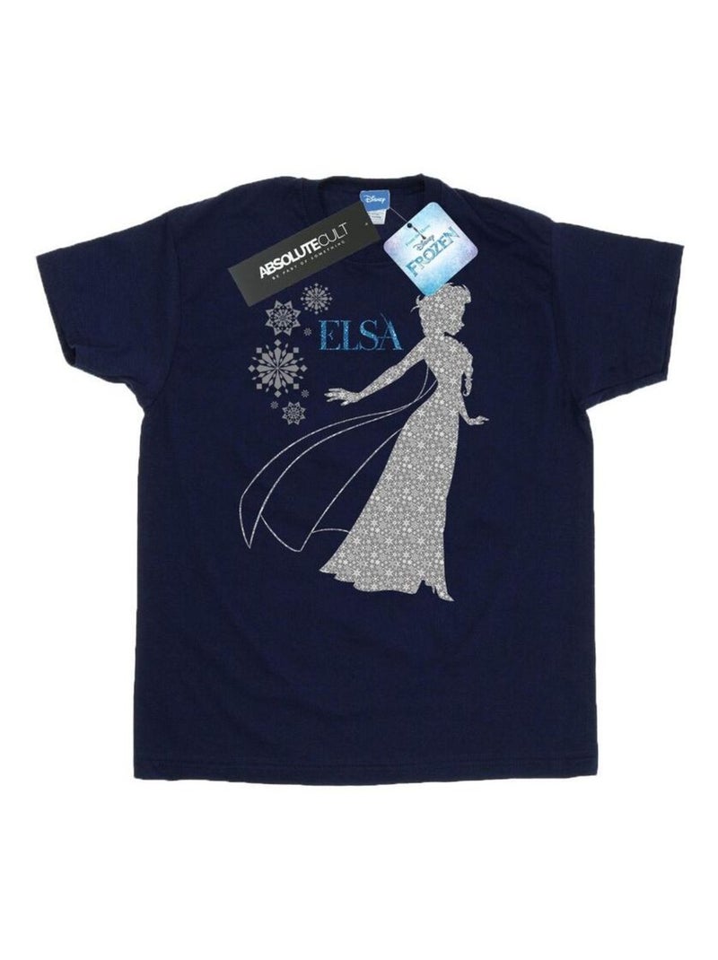 Disney - T-shirt FROZEN Bleu marine - Kiabi