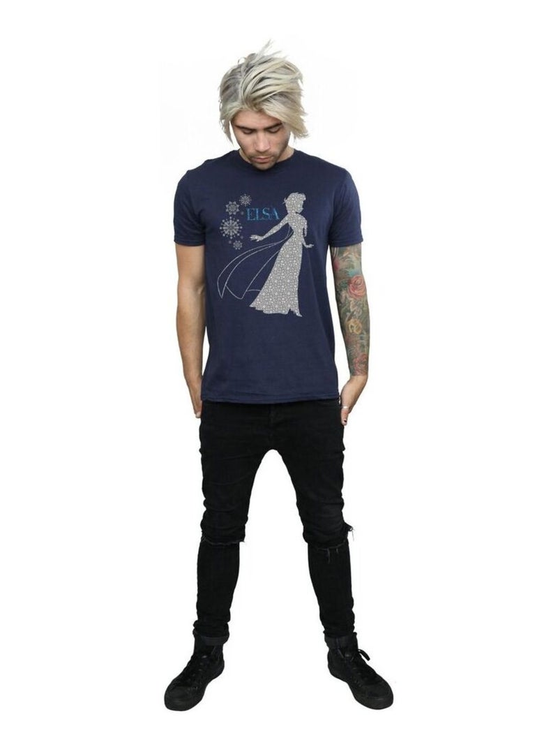Disney - T-shirt FROZEN Bleu marine - Kiabi