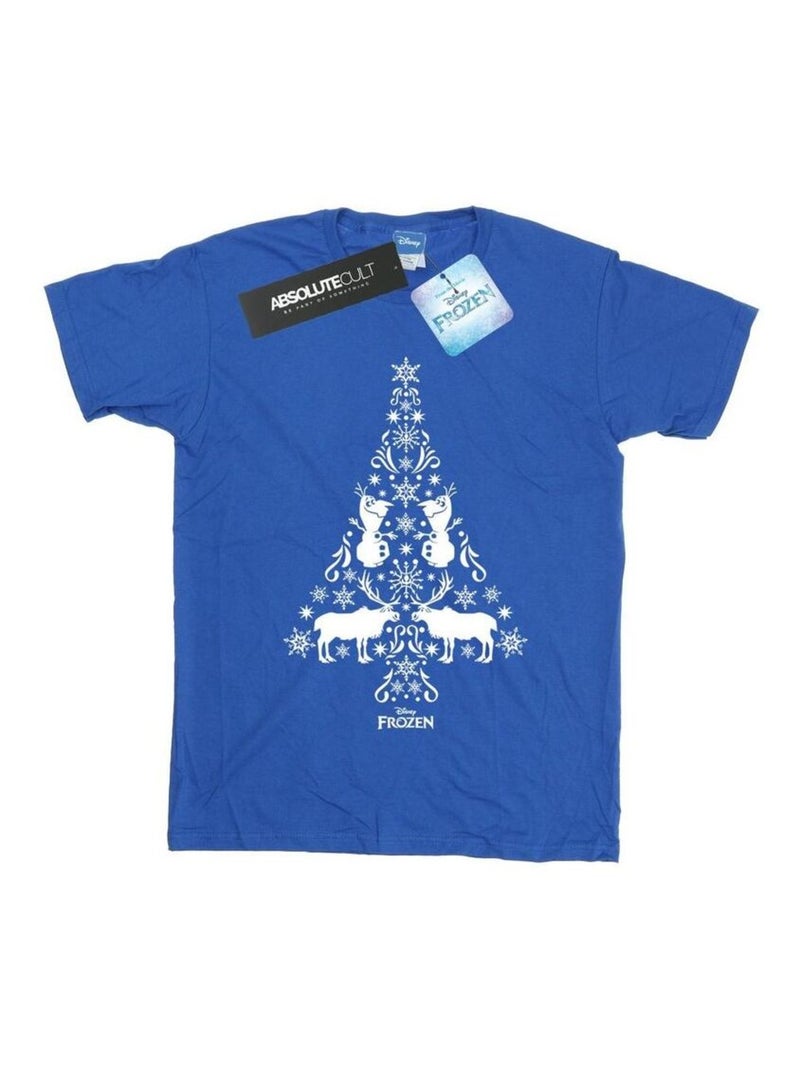 Disney - T-shirt FROZEN Bleu roi - Kiabi