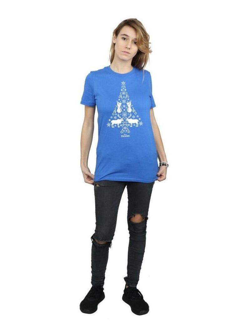Disney - T-shirt FROZEN Bleu roi - Kiabi