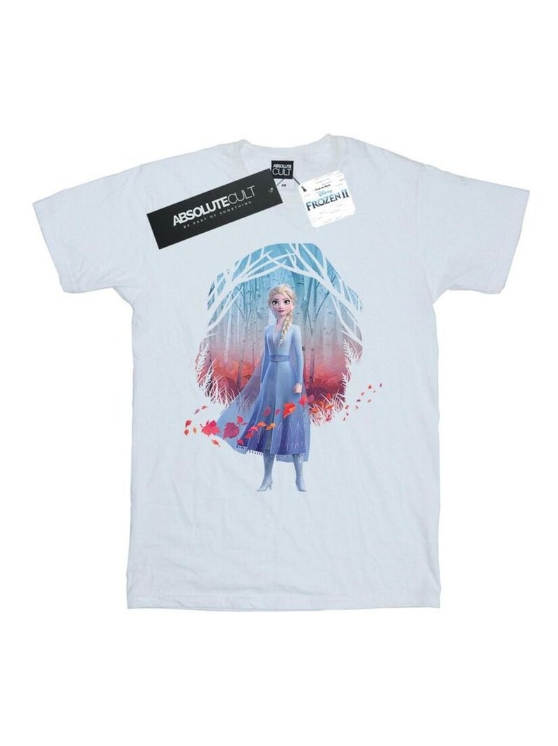 Disney - T-shirt FROZEN FIND THE WAY Blanc - Kiabi