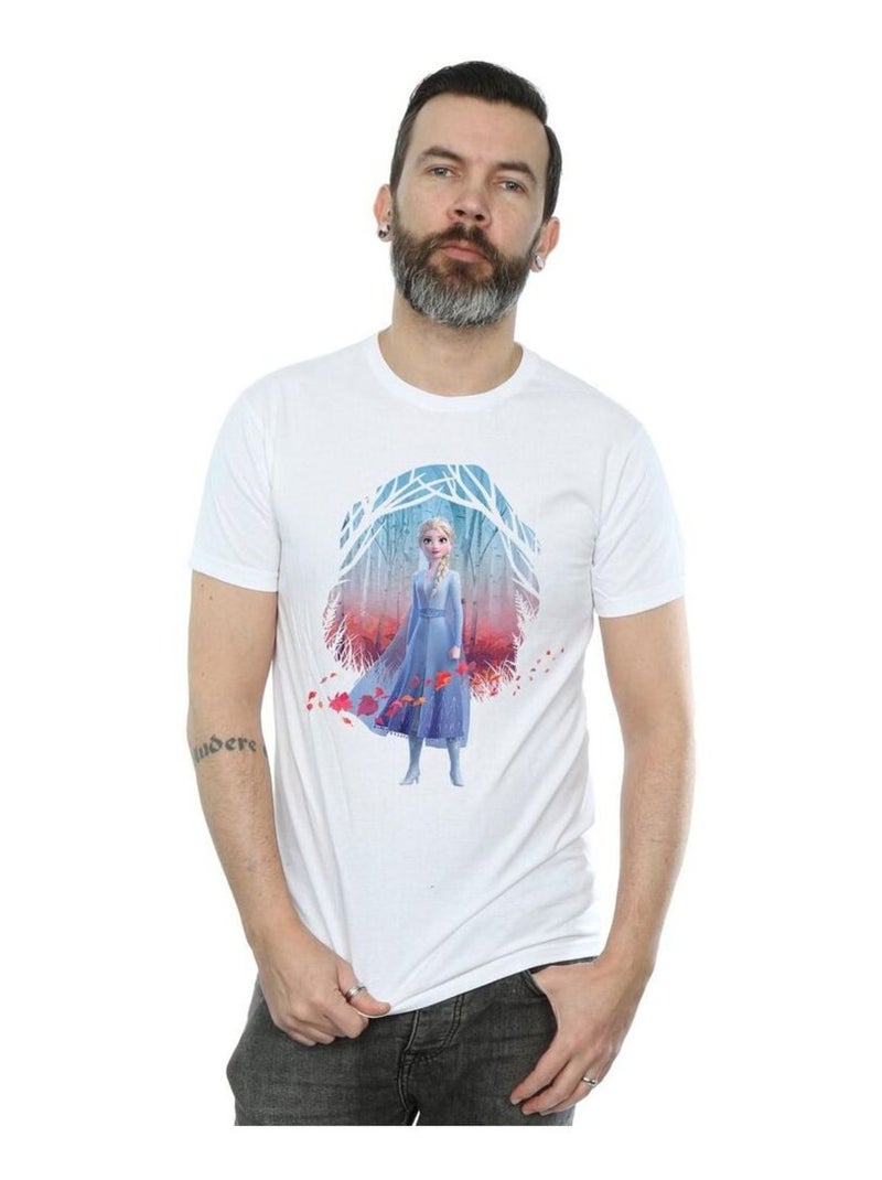 Disney - T-shirt FROZEN FIND THE WAY Blanc - Kiabi