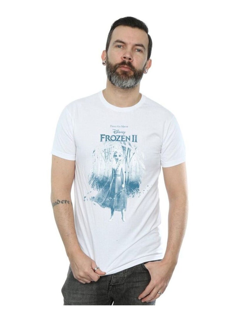 Disney - T-shirt FROZEN FIND THE WAY Blanc - Kiabi