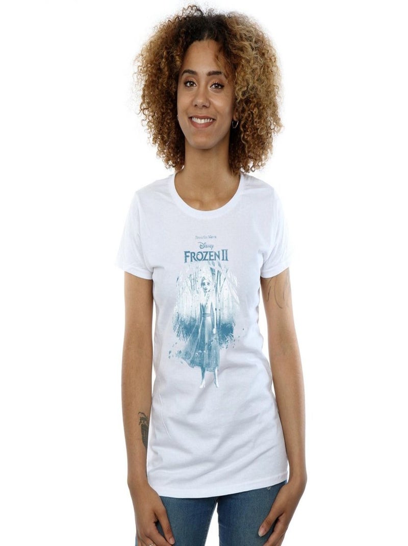 Disney - T-shirt FROZEN FIND THE WAY Blanc - Kiabi