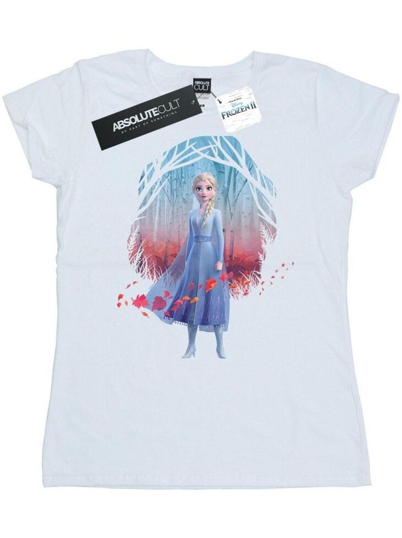 Disney - T-shirt FROZEN FIND THE WAY Blanc - Kiabi