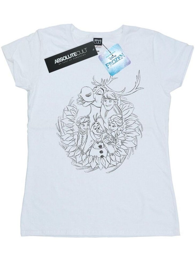 Disney - T-shirt FROZEN FRIENDS Blanc - Kiabi