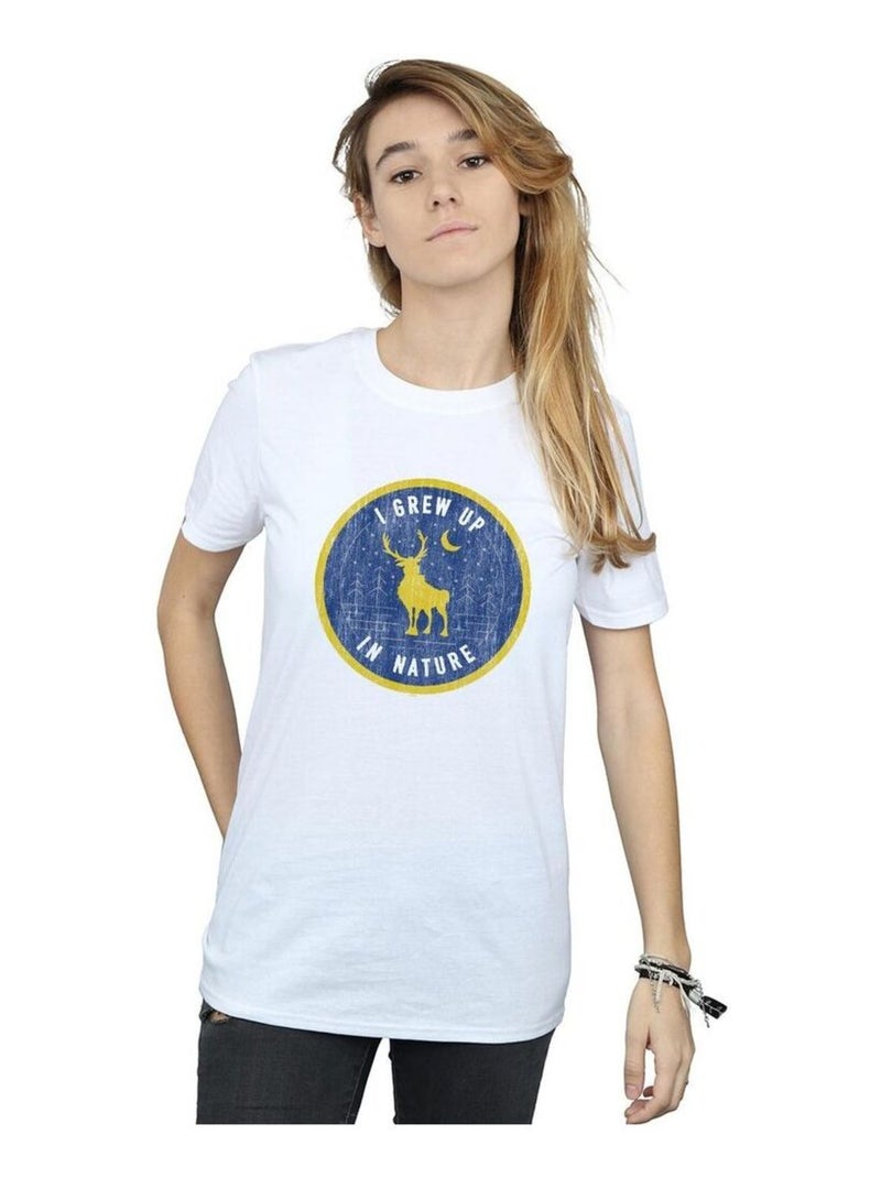 Disney - T-shirt FROZEN GREW UP IN NATURE Blanc - Kiabi