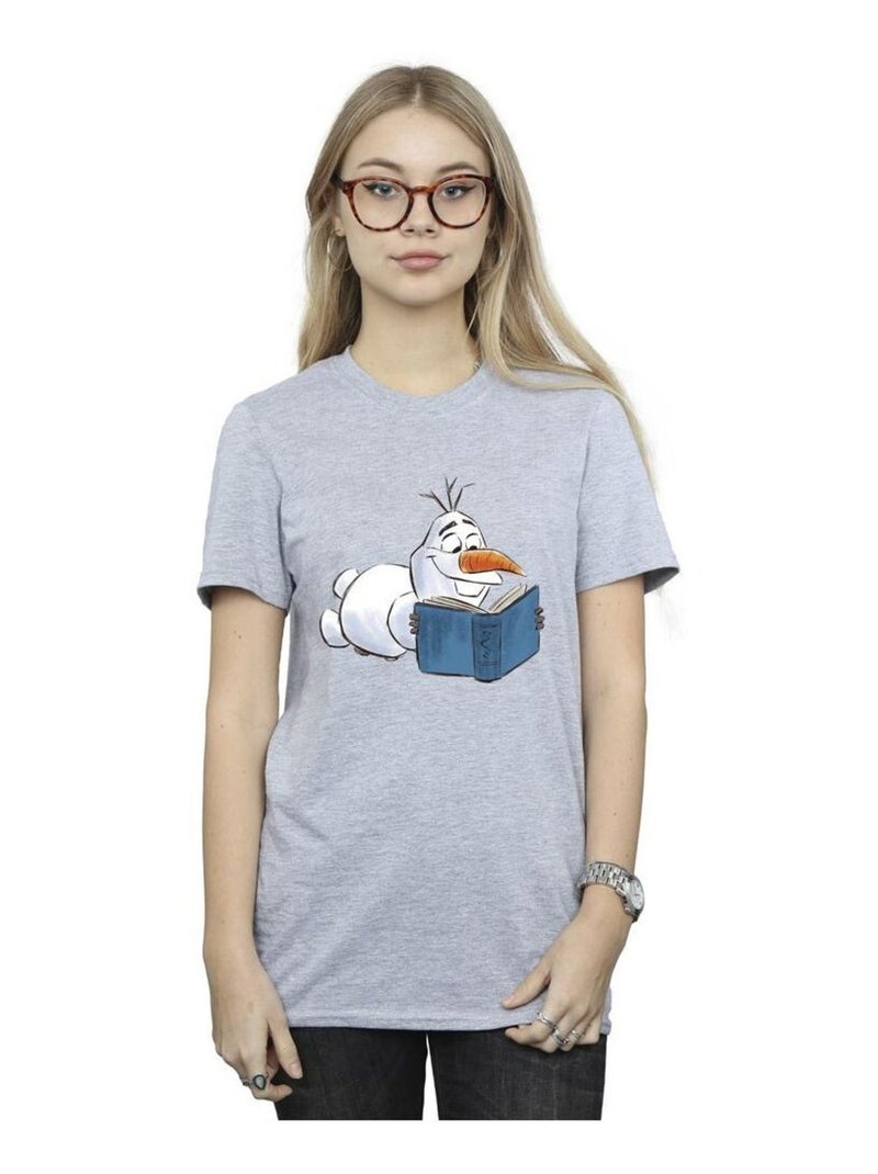 Disney - T-shirt FROZEN Gris chiné - Kiabi