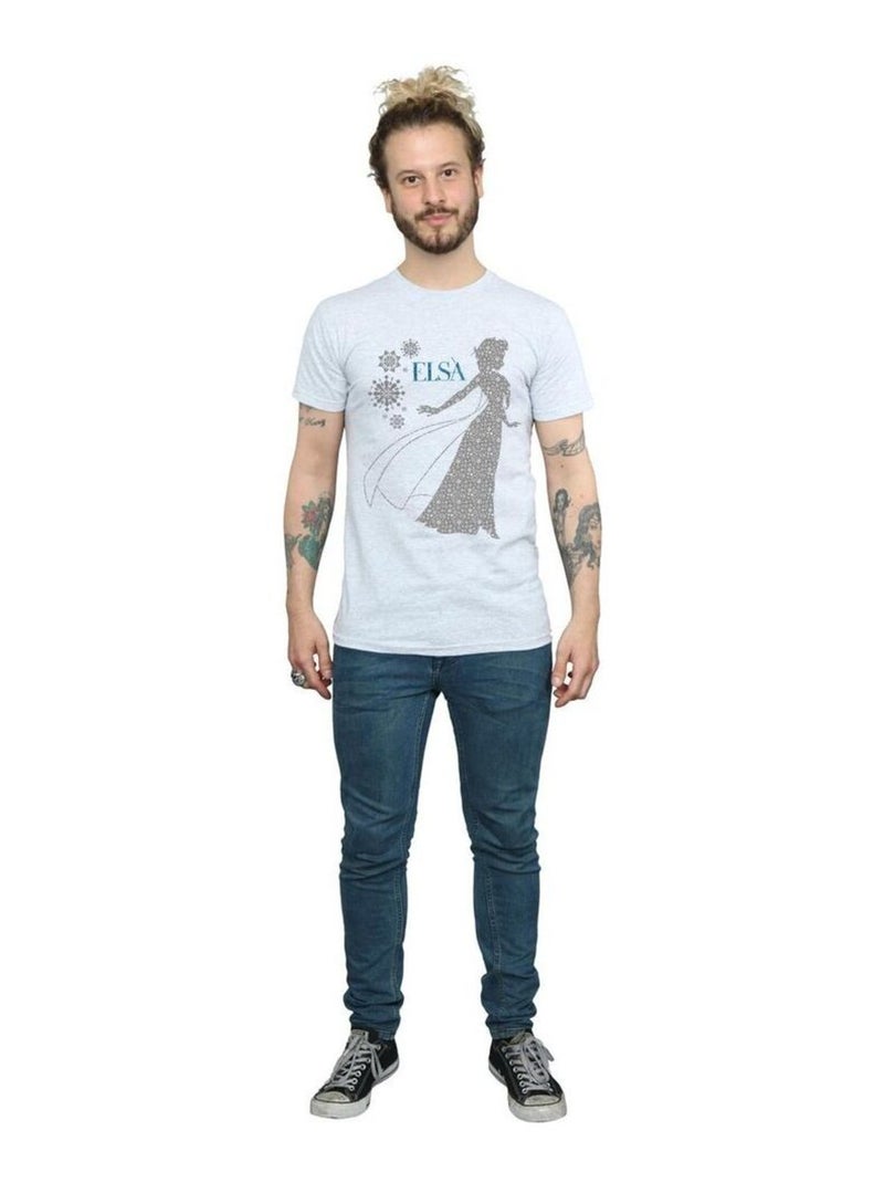 Disney - T-shirt FROZEN Gris chiné - Kiabi