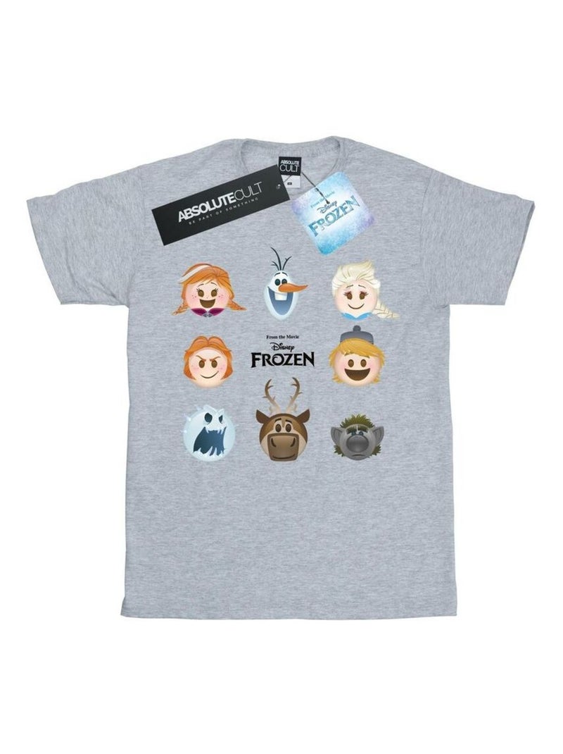 Disney - T-shirt FROZEN Gris chiné - Kiabi