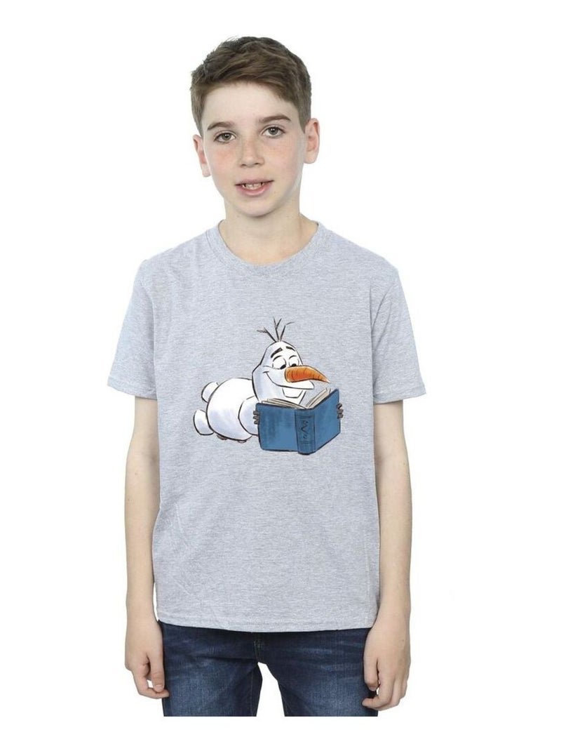 Disney - T-shirt FROZEN Gris chiné - Kiabi