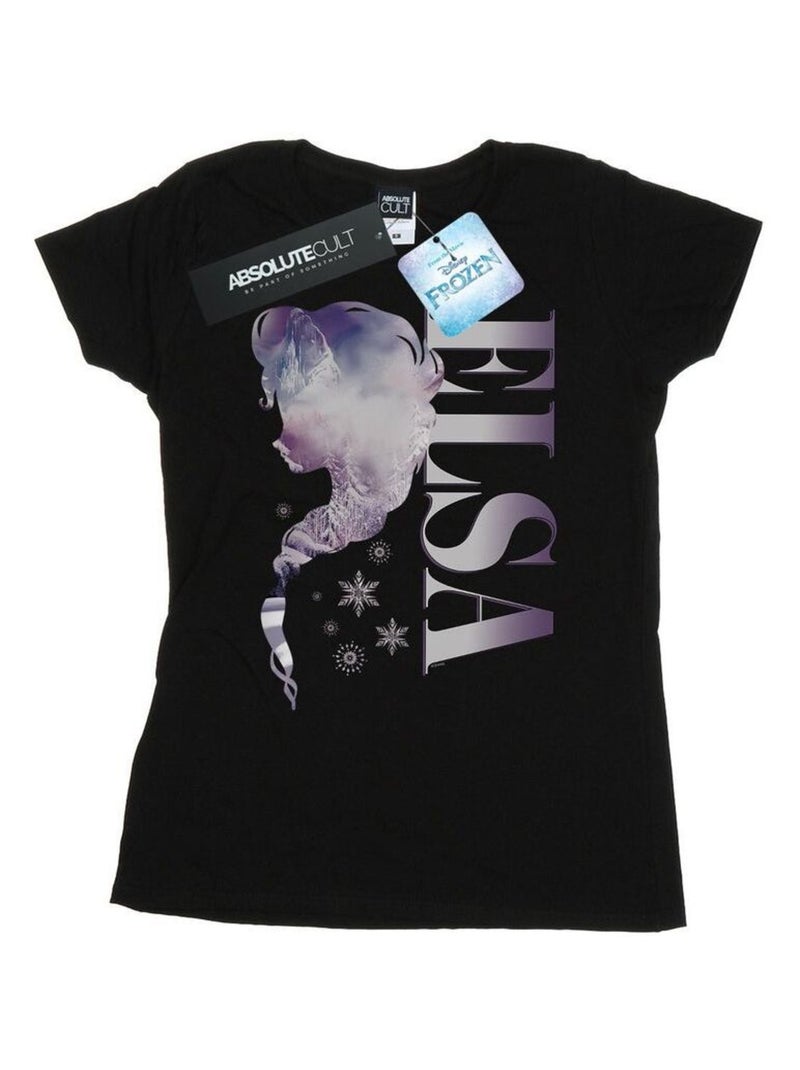 Disney - T-shirt FROZEN ICE KINGDOM Noir - Kiabi