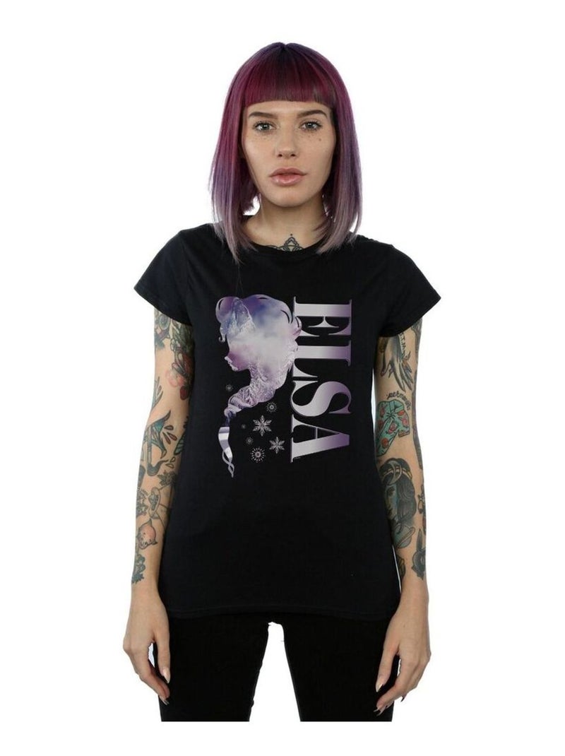 Disney - T-shirt FROZEN ICE KINGDOM Noir - Kiabi