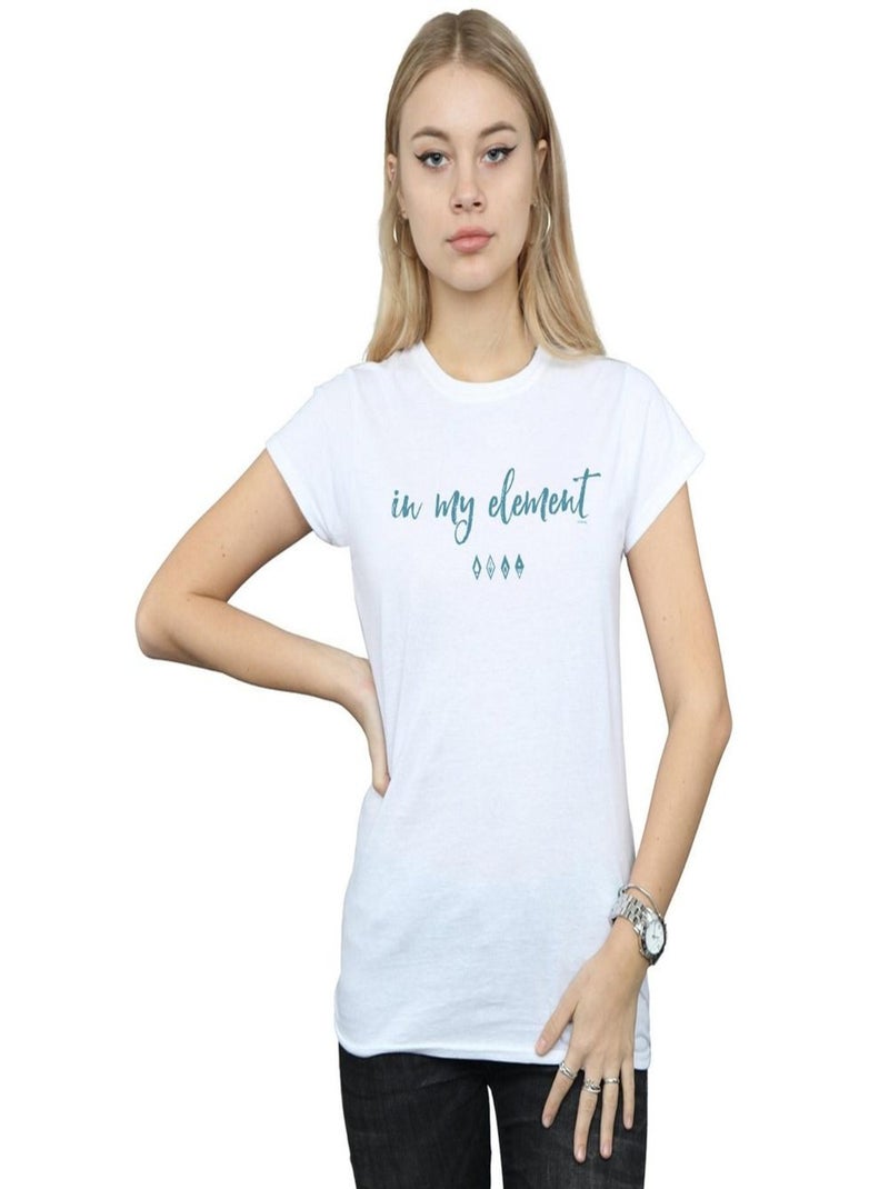 Disney - T-shirt FROZEN IN MY ELEMENT Blanc - Kiabi