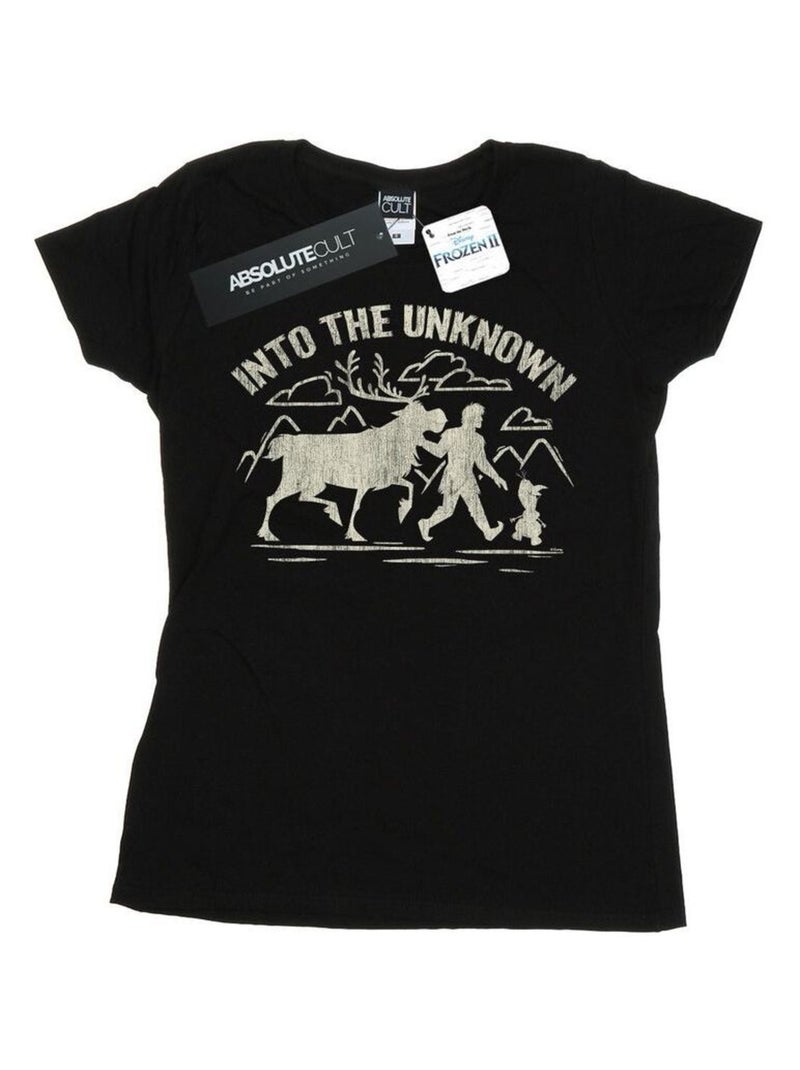 Disney - T-shirt FROZEN INTO THE UNKNOWN Noir - Kiabi