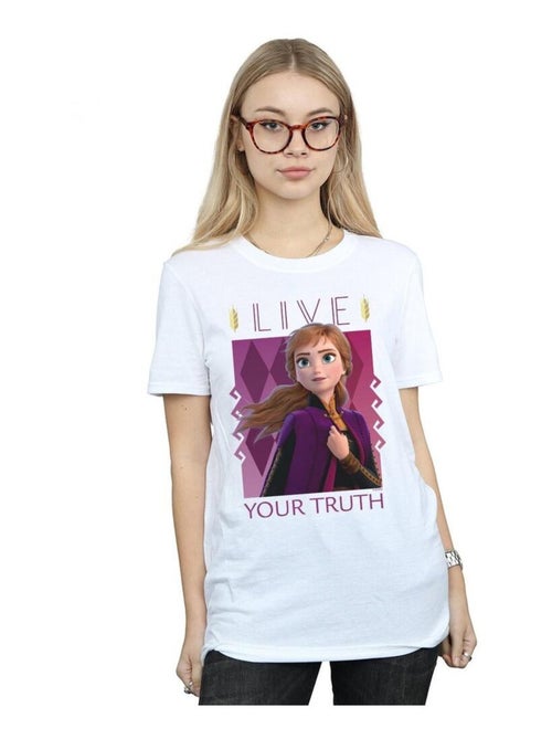 Disney - T-shirt FROZEN LIVE YOUR TRUTH - Kiabi Disney - T-shirt FROZEN LIVE YOUR TRUTH - Kiabi
