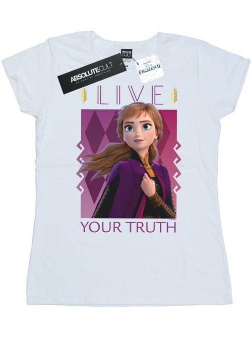 Disney - T-shirt FROZEN LIVE YOUR TRUTH - Kiabi Disney - T-shirt FROZEN LIVE YOUR TRUTH - Kiabi
