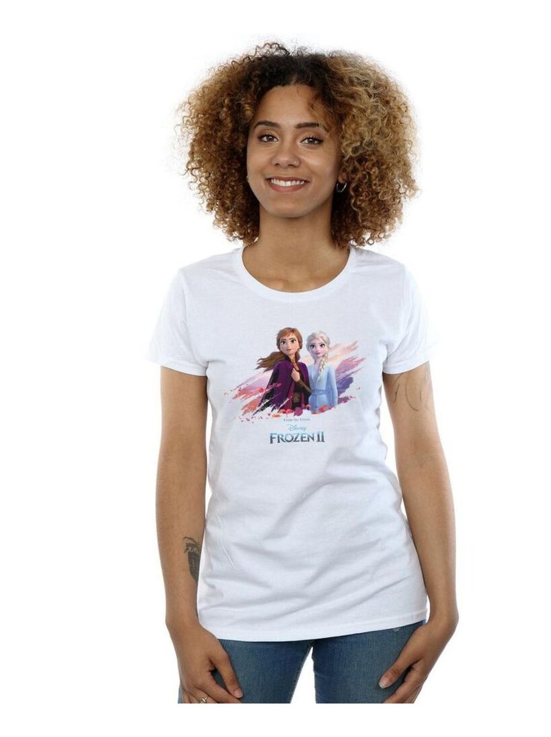 Disney - T-shirt FROZEN NATURE IS BEAUTIFUL Blanc - Kiabi