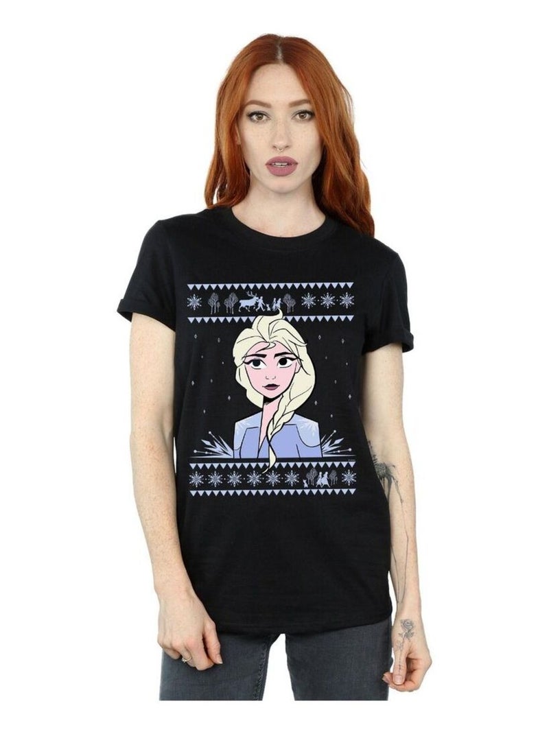 Disney - T-shirt FROZEN Noir - Kiabi