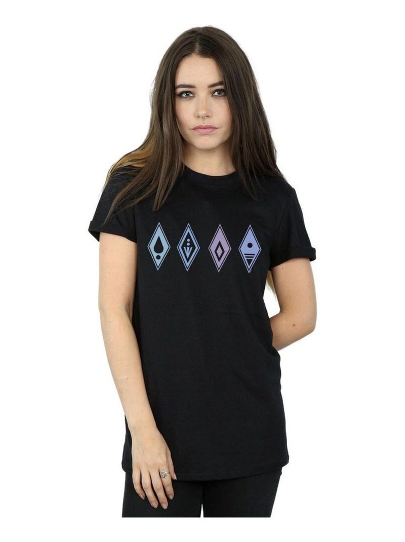 Disney - T-shirt FROZEN Noir - Kiabi