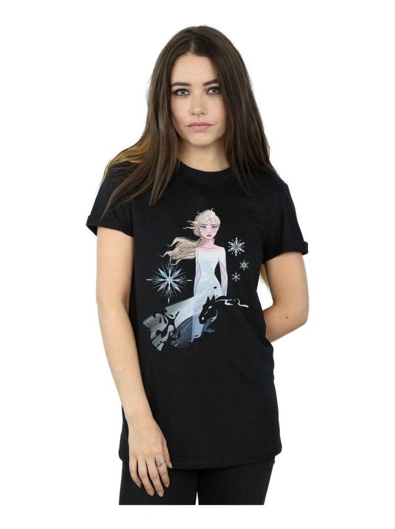 Disney - T-shirt FROZEN Noir - Kiabi