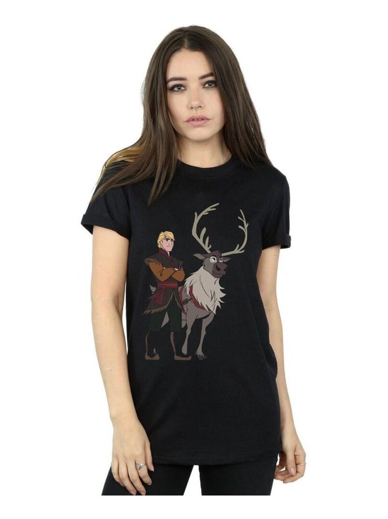Disney - T-shirt FROZEN Noir - Kiabi