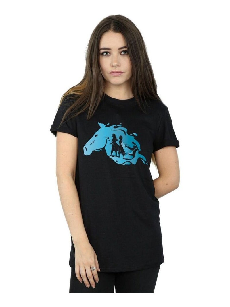 Disney - T-shirt FROZEN Noir - Kiabi