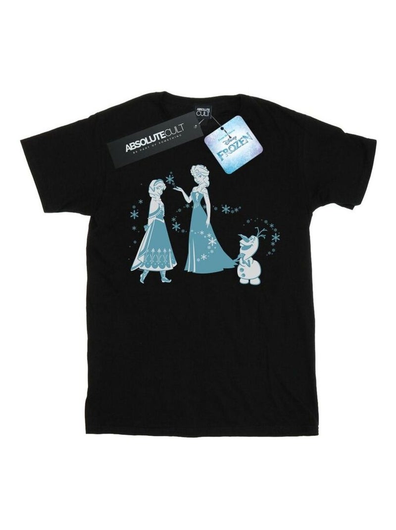 Disney - T-shirt FROZEN Noir - Kiabi