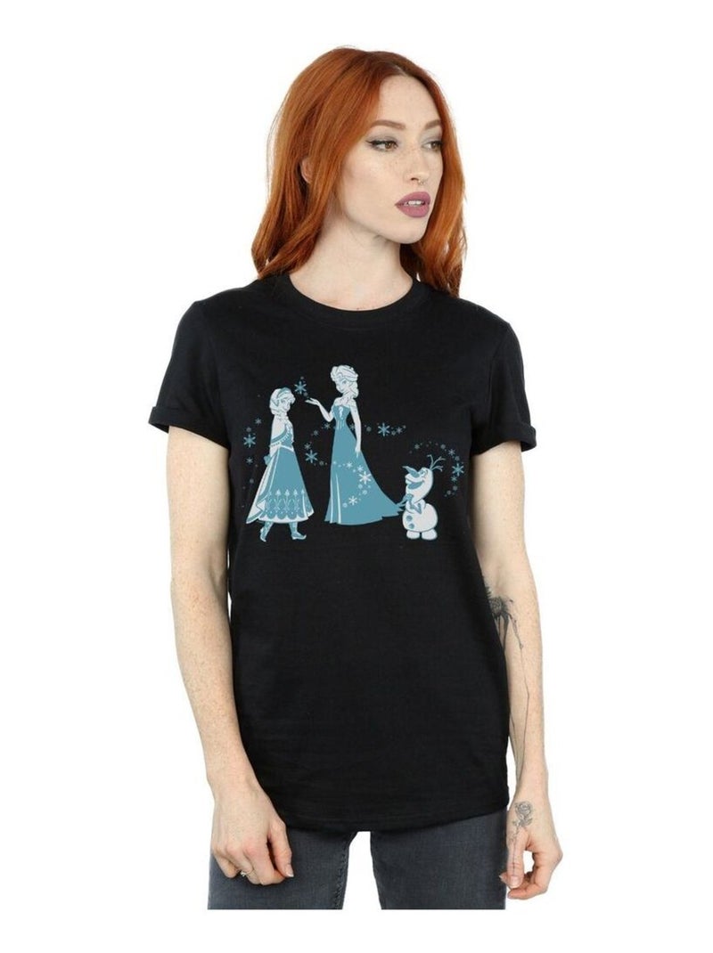 Disney - T-shirt FROZEN Noir - Kiabi