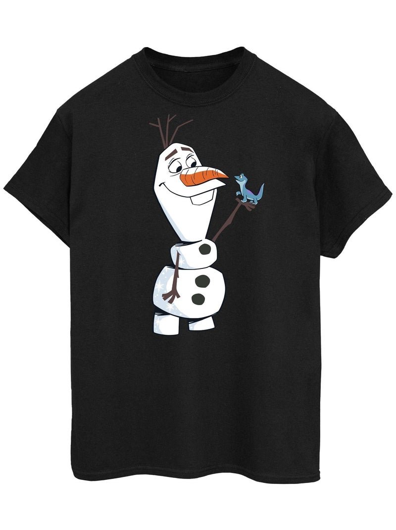 Disney - T-shirt FROZEN Noir - Kiabi