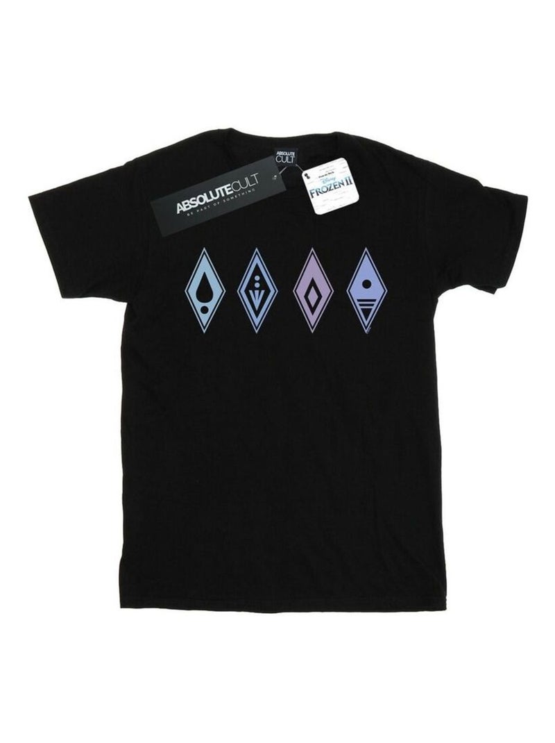 Disney - T-shirt FROZEN Noir - Kiabi
