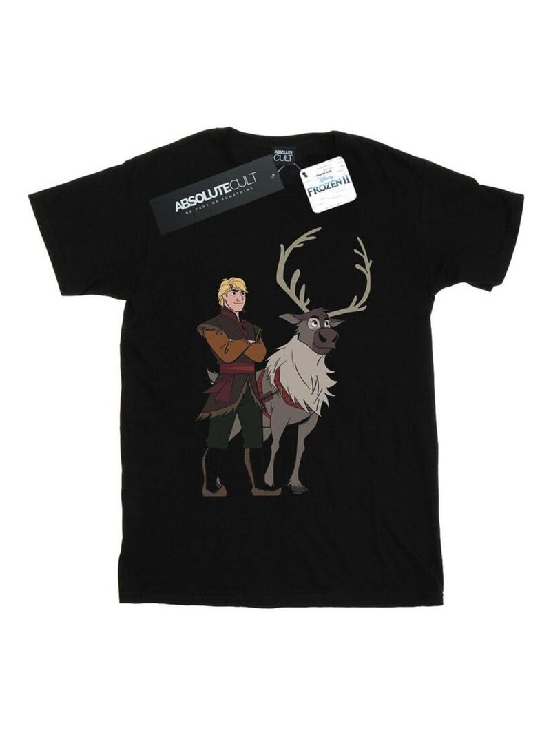 Disney - T-shirt FROZEN Noir - Kiabi