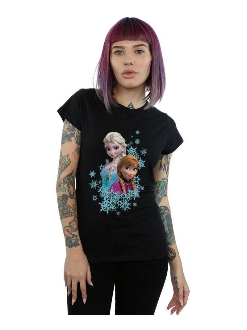 Disney - T-shirt FROZEN Noir - Kiabi