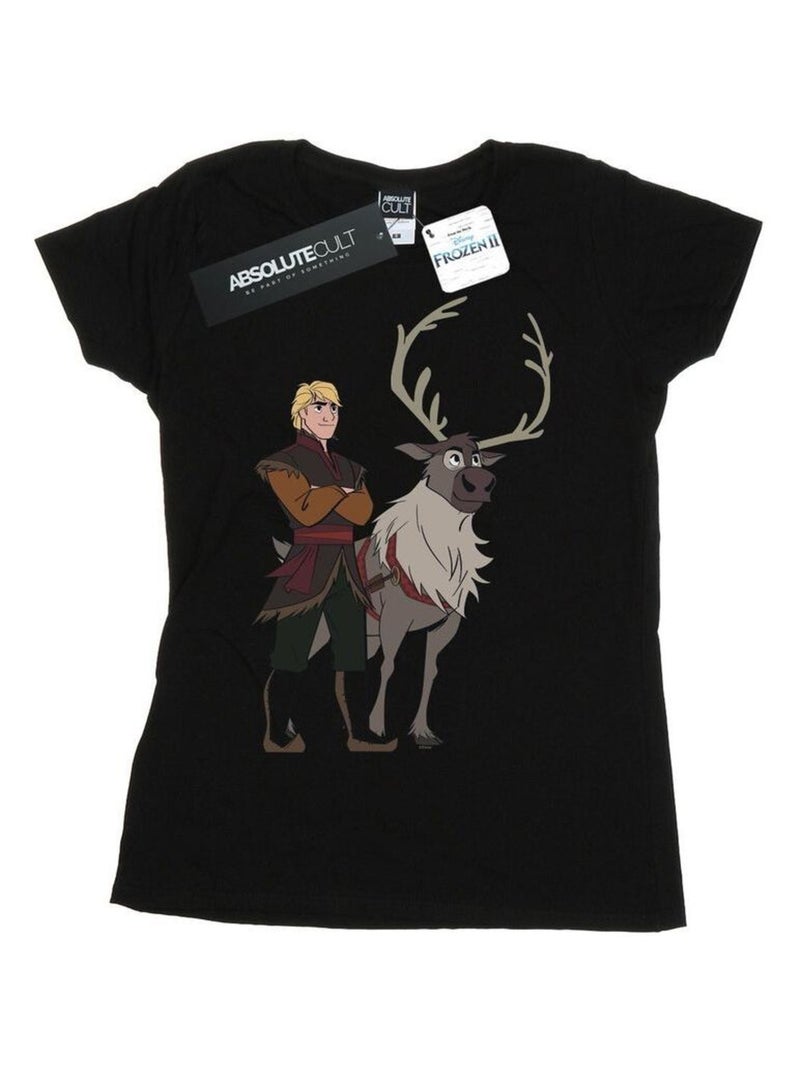 Disney - T-shirt FROZEN Noir - Kiabi