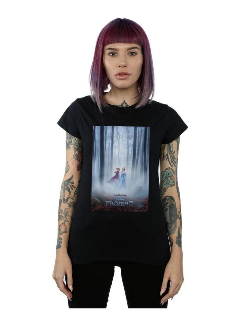 Disney - T-shirt FROZEN Noir - Kiabi