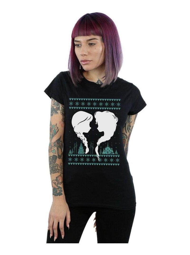 Disney - T-shirt FROZEN Noir - Kiabi