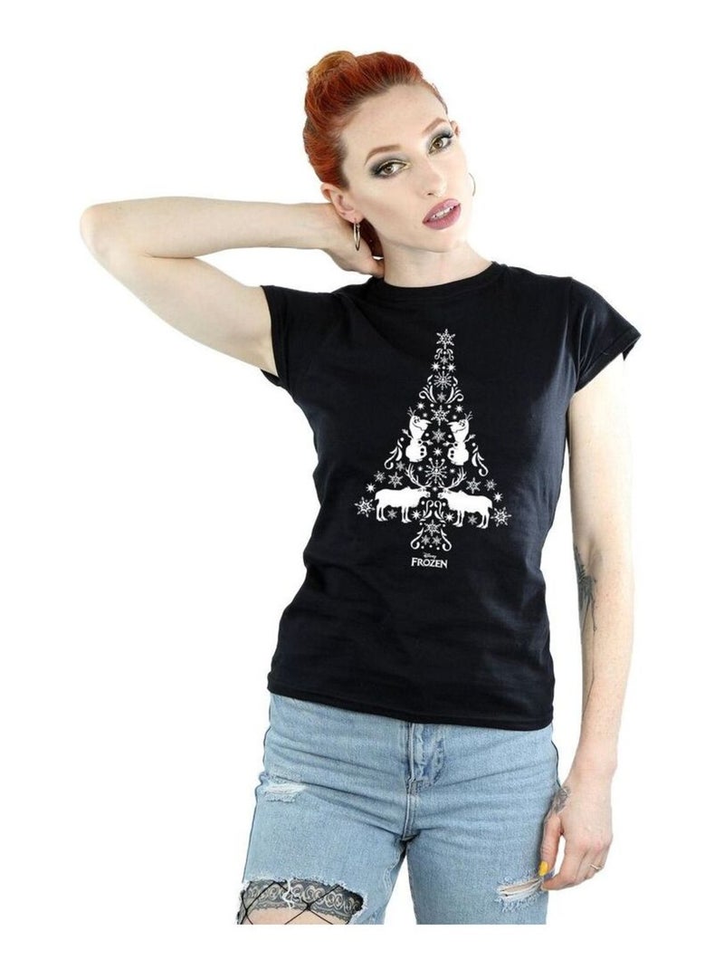 Disney - T-shirt FROZEN Noir - Kiabi