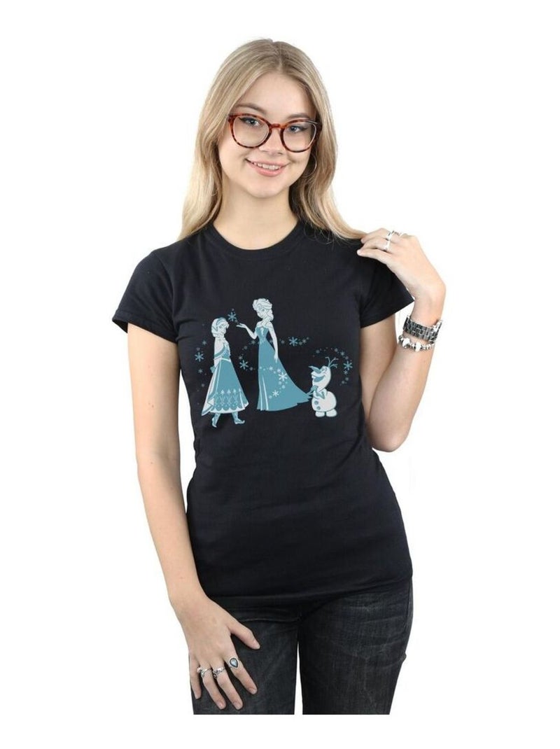 Disney - T-shirt FROZEN Noir - Kiabi