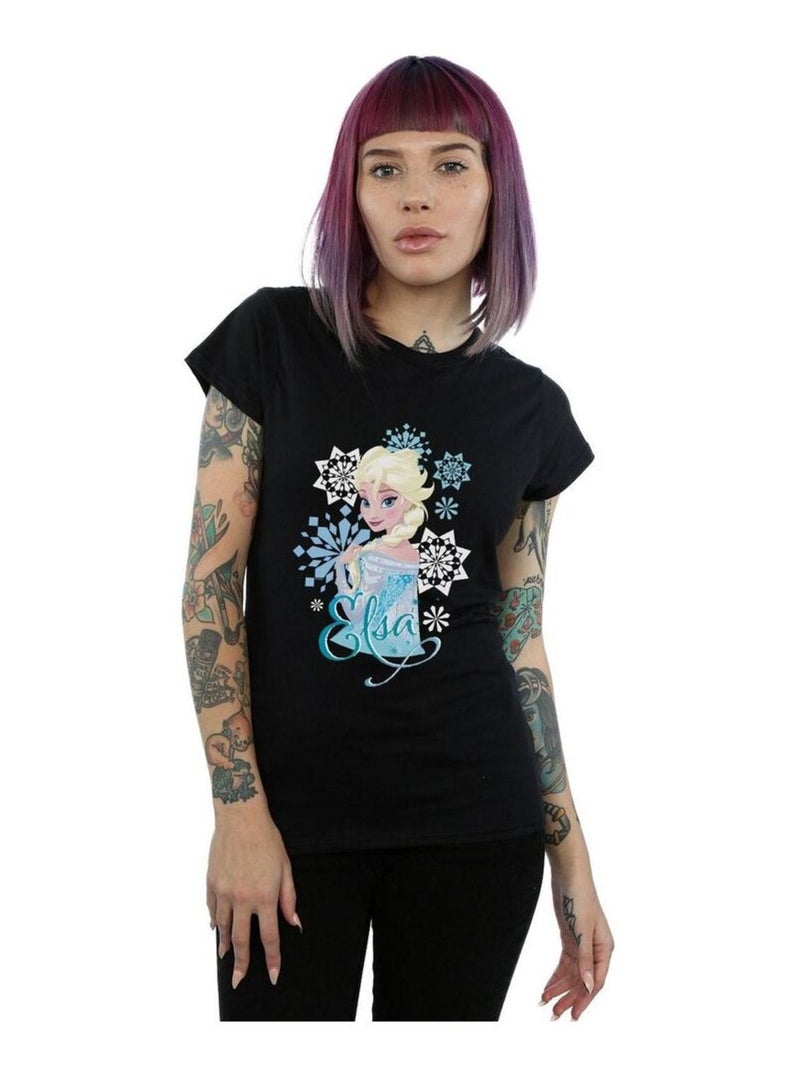 Disney - T-shirt FROZEN Noir - Kiabi