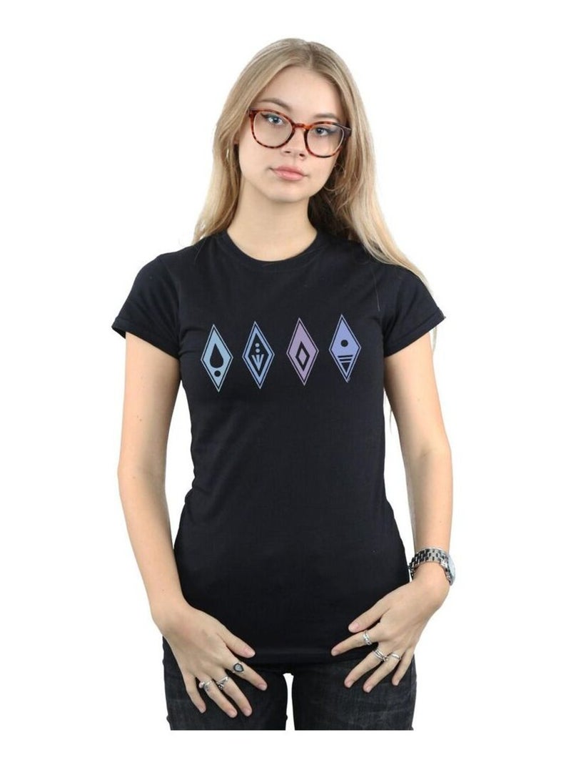 Disney - T-shirt FROZEN Noir - Kiabi