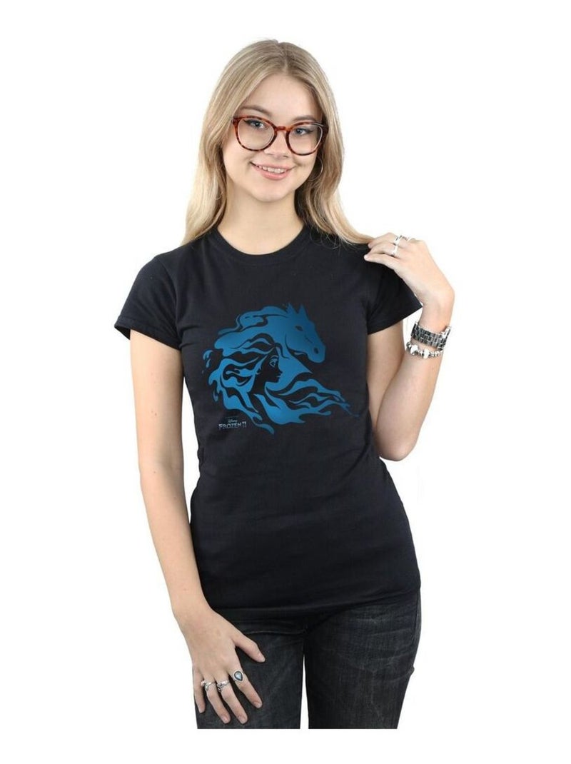 Disney - T-shirt FROZEN Noir - Kiabi