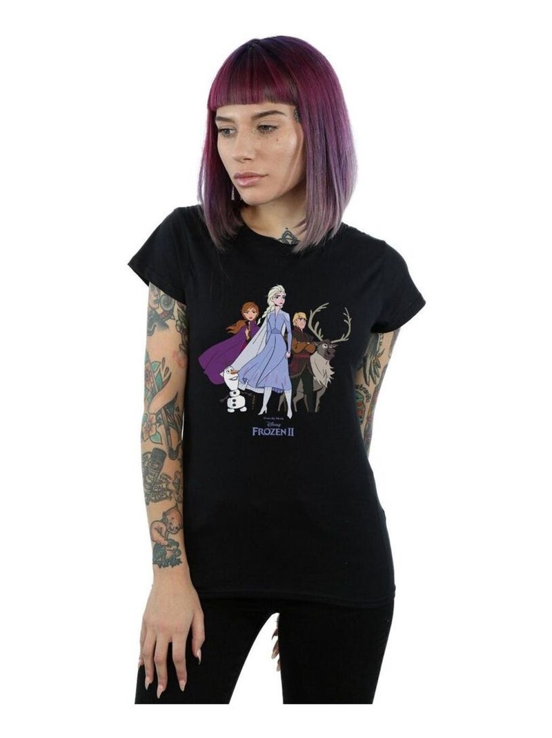 Disney - T-shirt FROZEN Noir - Kiabi