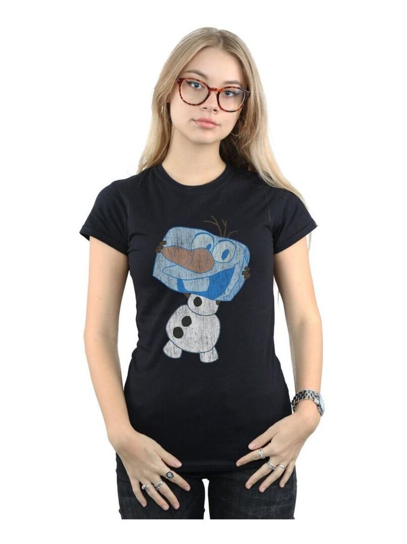 Disney - T-shirt FROZEN Noir - Kiabi