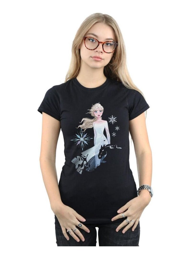 Disney - T-shirt FROZEN Noir - Kiabi