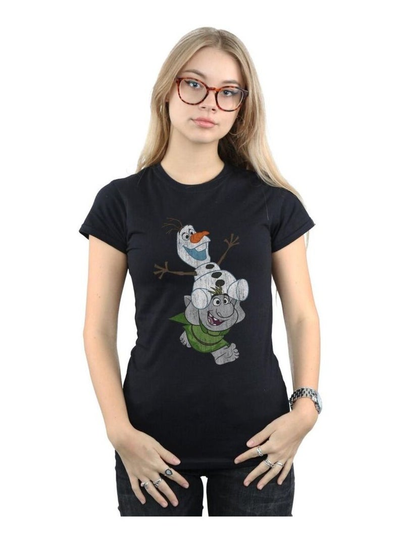 Disney - T-shirt FROZEN Noir - Kiabi