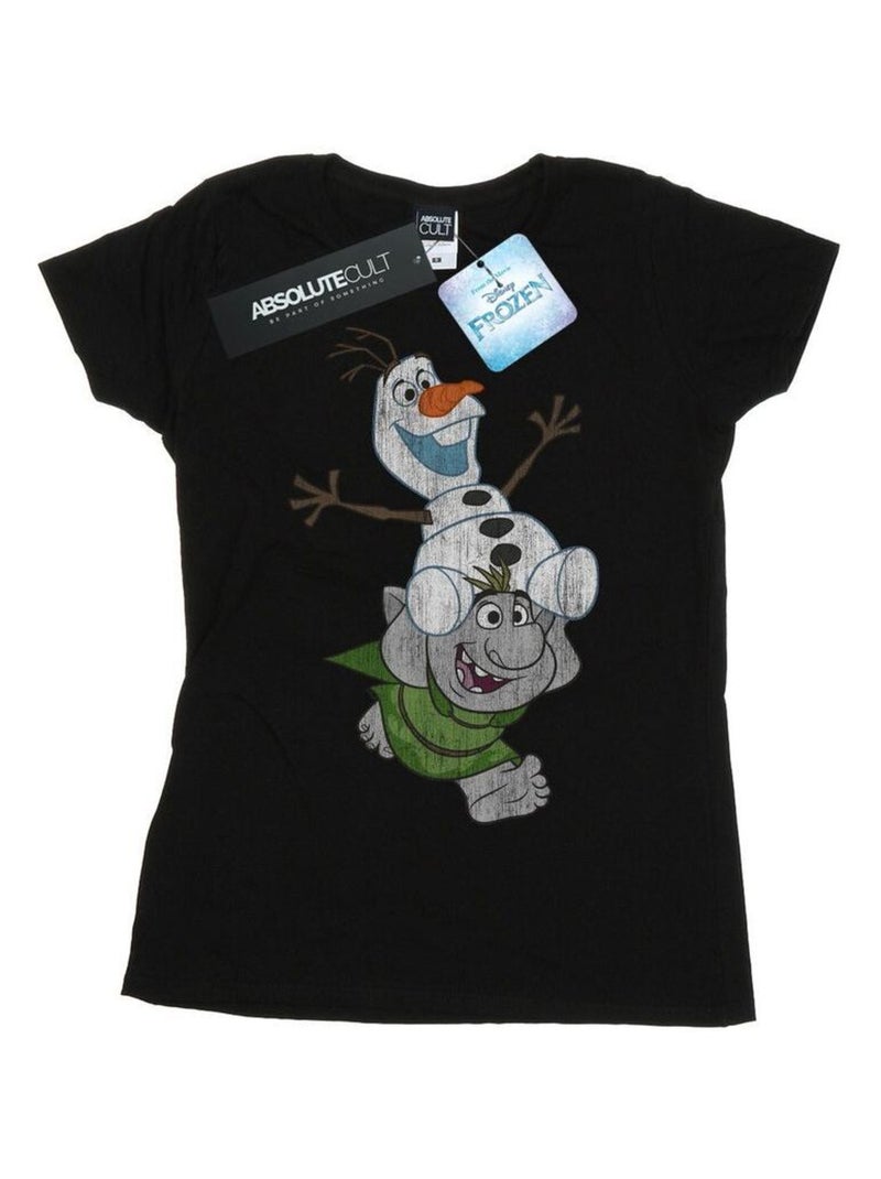 Disney - T-shirt FROZEN Noir - Kiabi