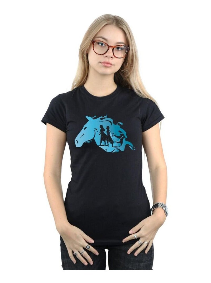 Disney - T-shirt FROZEN Noir - Kiabi