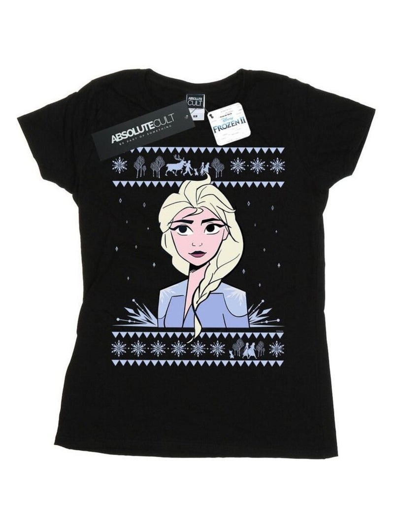 Disney - T-shirt FROZEN Noir - Kiabi